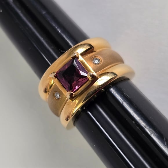‘Blush Elegance’ 14k Gold Tourmaline and Diamond Ring