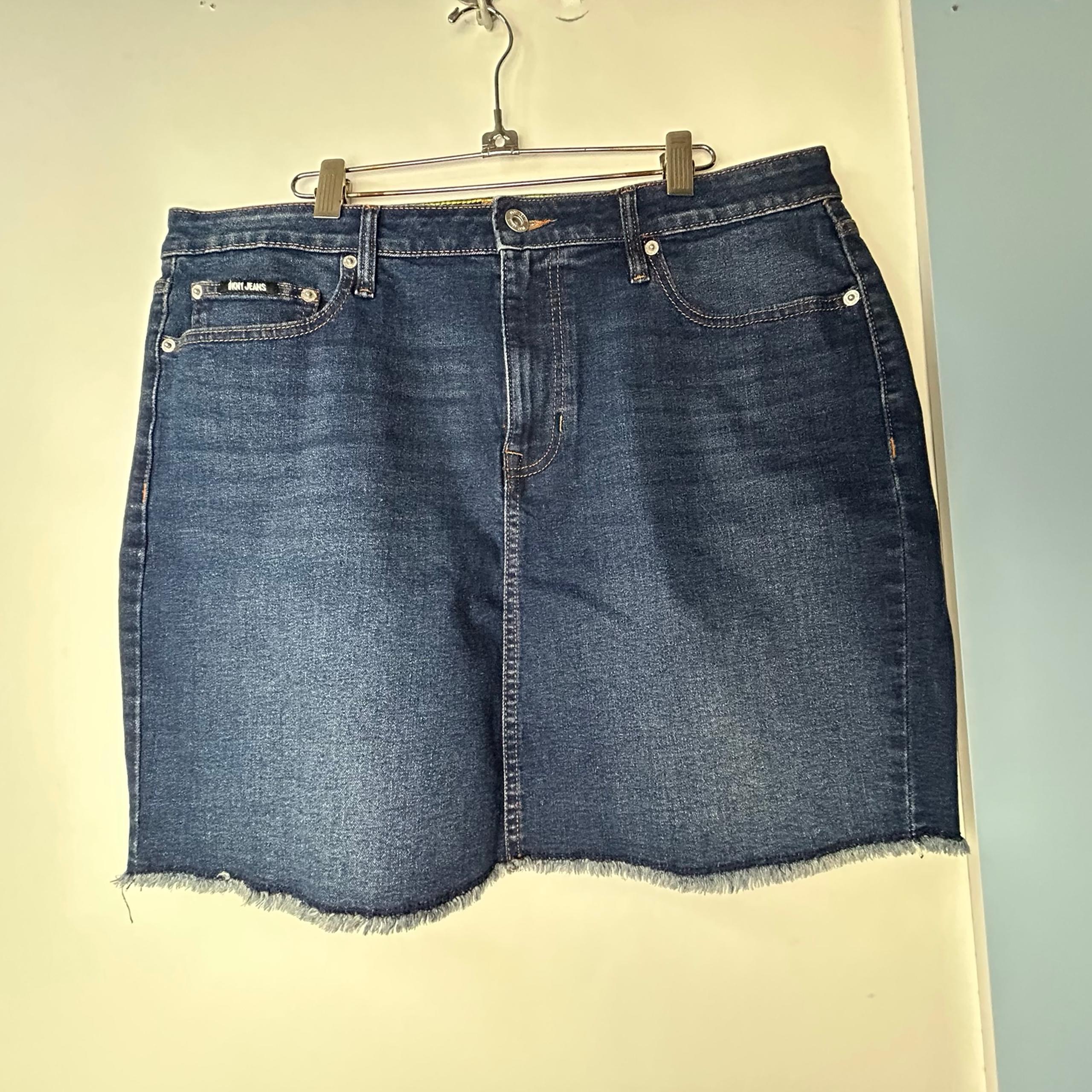 DKNY Jean Mini Skirt Women's 16