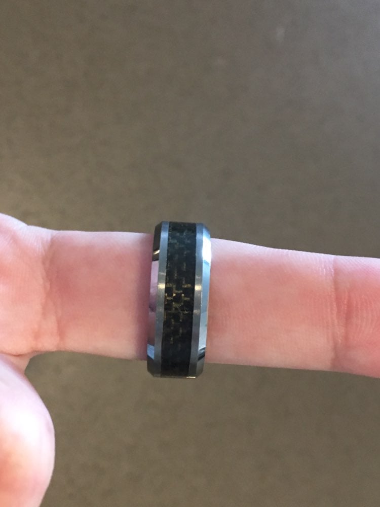 M&B Men’s Tungsten Carbide Ring Sz 8.5