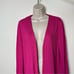 St.John Ribbed Open Cardigan in Hot Pink Size M