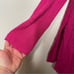 St.John Ribbed Open Cardigan in Hot Pink Size M