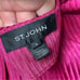 St.John Ribbed Open Cardigan in Hot Pink Size M