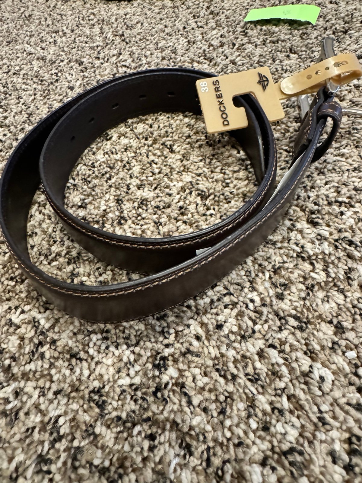 Dockers Black leather belt size 38