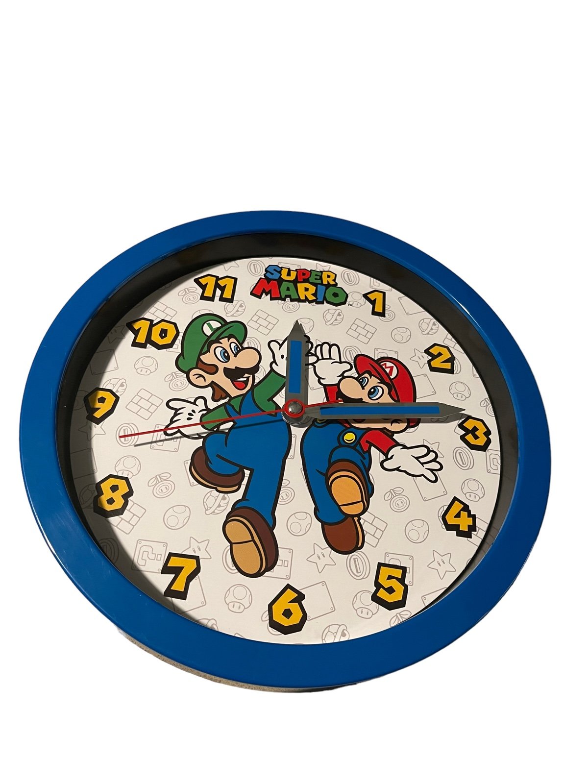 Super Mario Wall Clock Mario & Luigi Vibrant Design Official Licensed. OpenBox. XR11048 Super Mario Wall Clock Mario & Luigi Vibrant Design Official Licensed. OpenBox. XR11048