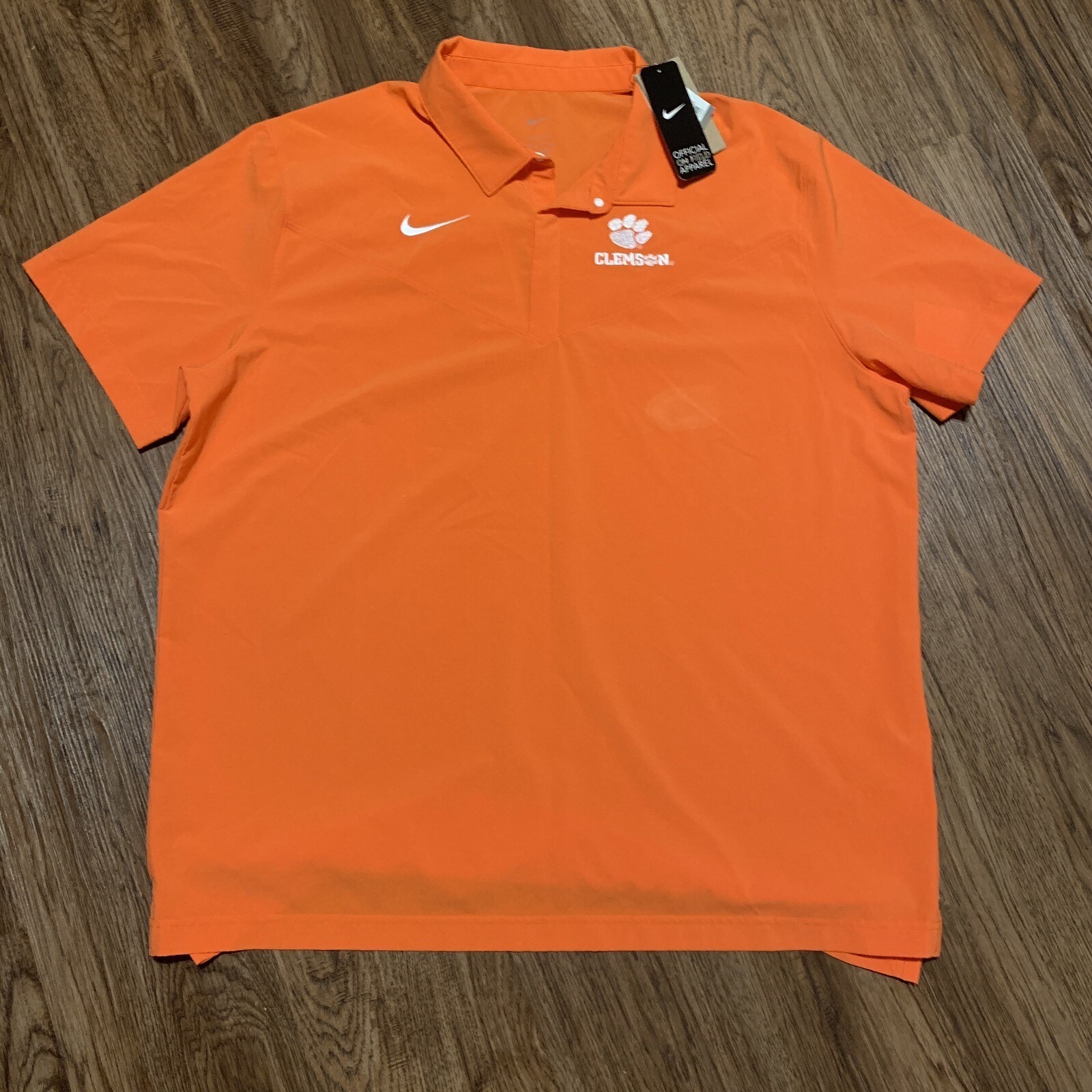 Clemson Tigers Nike DRI-FIT Sideline Pullover Orange Men's Size Small DN5609-888