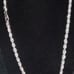 .925 sterling silver rope necklace stamped .925 Italy