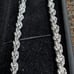 .925 sterling silver rope necklace stamped .925 Italy