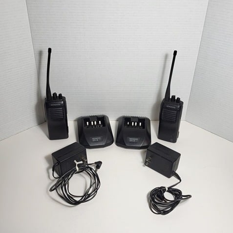 2 Kenwood TK-360G-1 UHF 8ch FM Transceivers Two Way Radio's See Description