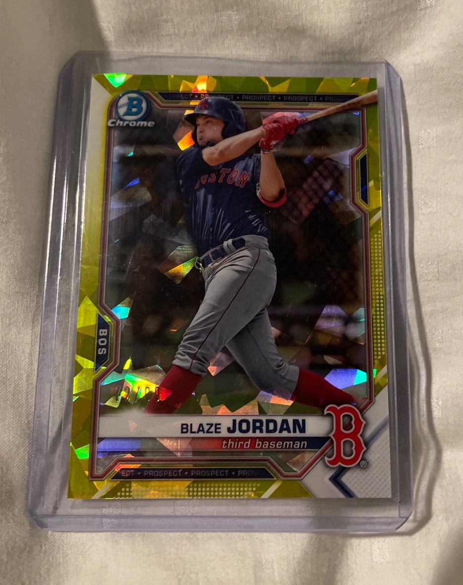 2021 Bowman Sapphire Blaze Jordan 72/99