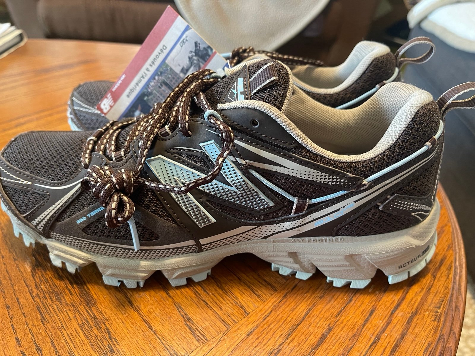 New Balance Womens 610 V3 Running Shoes WT610BC3 Brown Blue Size 7