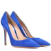 Gianvito Rossi blue suede pumps