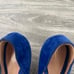 Gianvito Rossi blue suede pumps