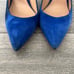 Gianvito Rossi blue suede pumps