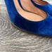 Gianvito Rossi blue suede pumps
