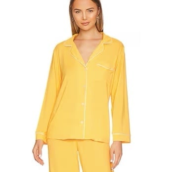 Eberjey Yellow Pajama Top