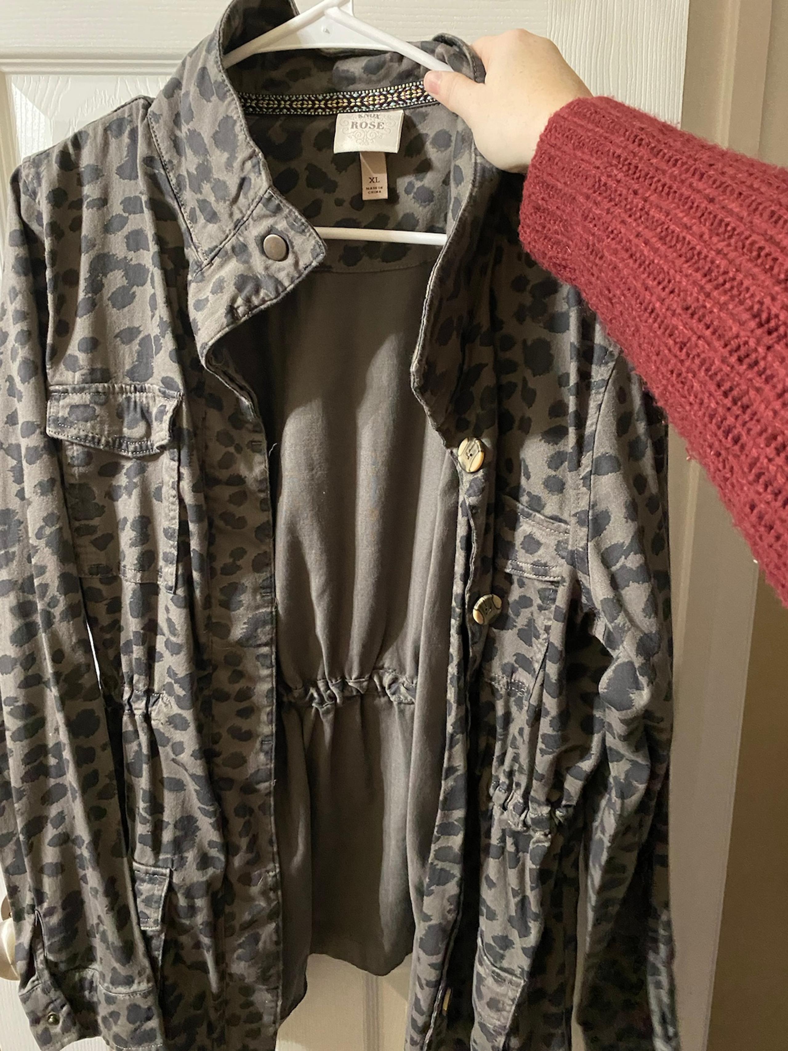 Xl target cheetah print jacket