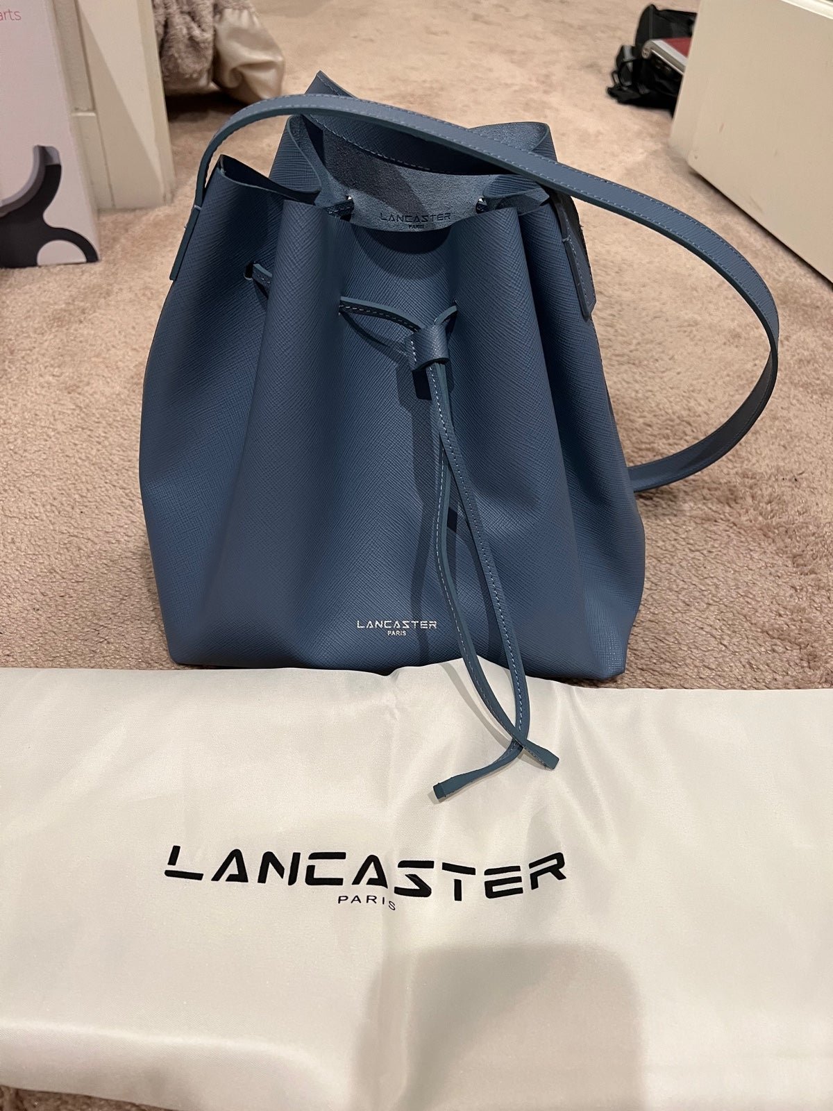 Lancaster Paris Pur Smooth Leather Bucket Bag