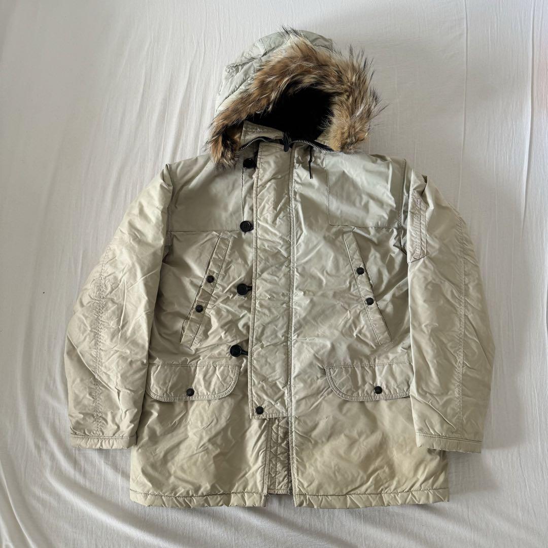 ジャケット・アウター Spiewak golden fleece N-3B flight jacket Vintage Spiewak Golden Fleece Flying Man Fur Hood N-3B Parka