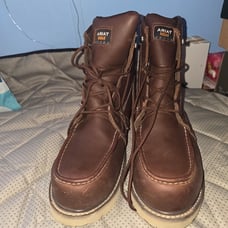 Ariat Men Rebar Wedge Moc Toe Waterproof Composite Toe Work Boots