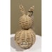 Rae Dunn Wicker Bunny Rabbit Happy Easter Wicker Brand New TikTok Viral Decor
