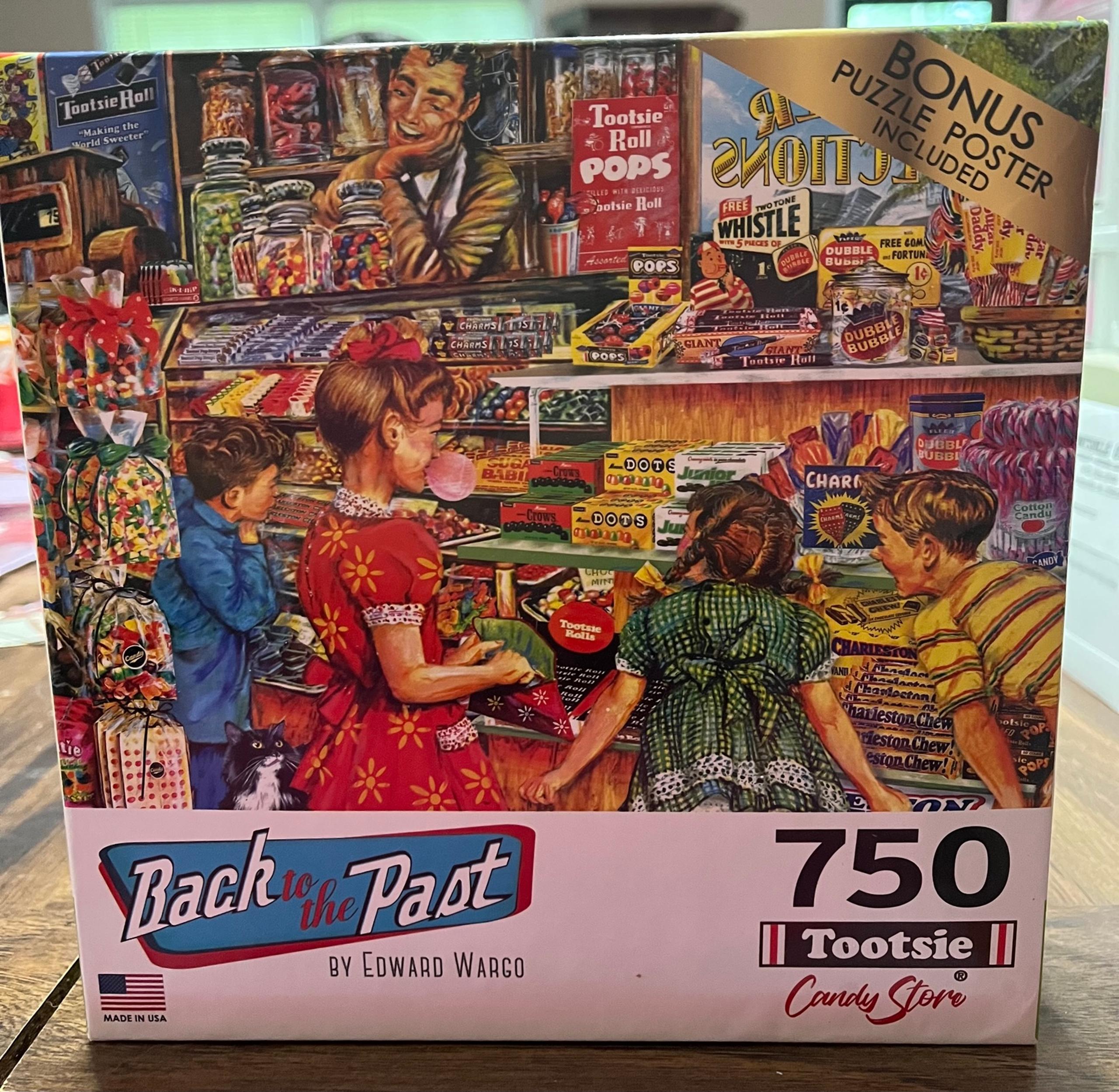 RoseArt Tootsie Candy Store 750 Piece Jigsaw Puzzle By Ed Wargo