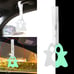 NEW 2PCS GHOST GLOW IN DARK GREEN JDM TSURIKAWA RING White Handle Strap Drift