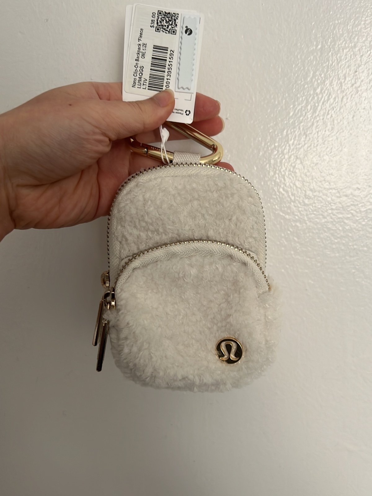 Lululemon Ivory Nano Clip-On Backpack