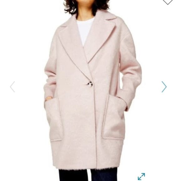 P *** Topshop Carly Winter Coal in Light Pink 125 10 US ~ 14 UK NWT
