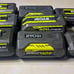 Lot of 8 Ryobi 40v batteries for parts not working