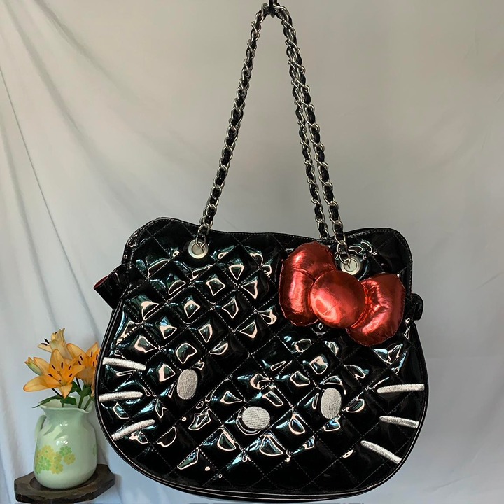 Hello kitty leather purse hot sale