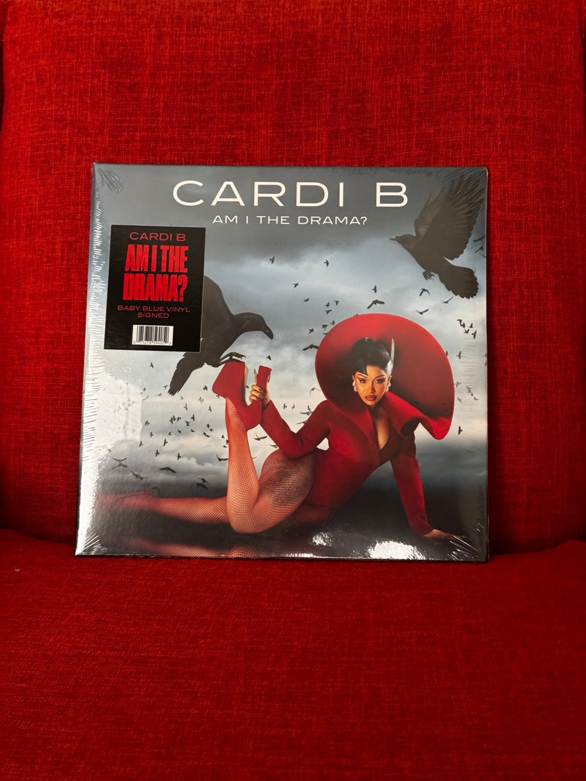 Cardi B - Am I The Drama Signed Baby Blue Vinyl