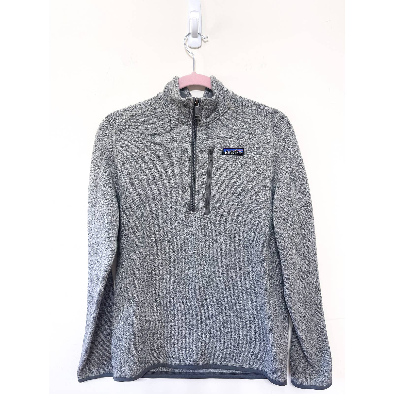 Patagonia Men's Quarter Zip Heather Gray Better Sweater Pullover Size Small