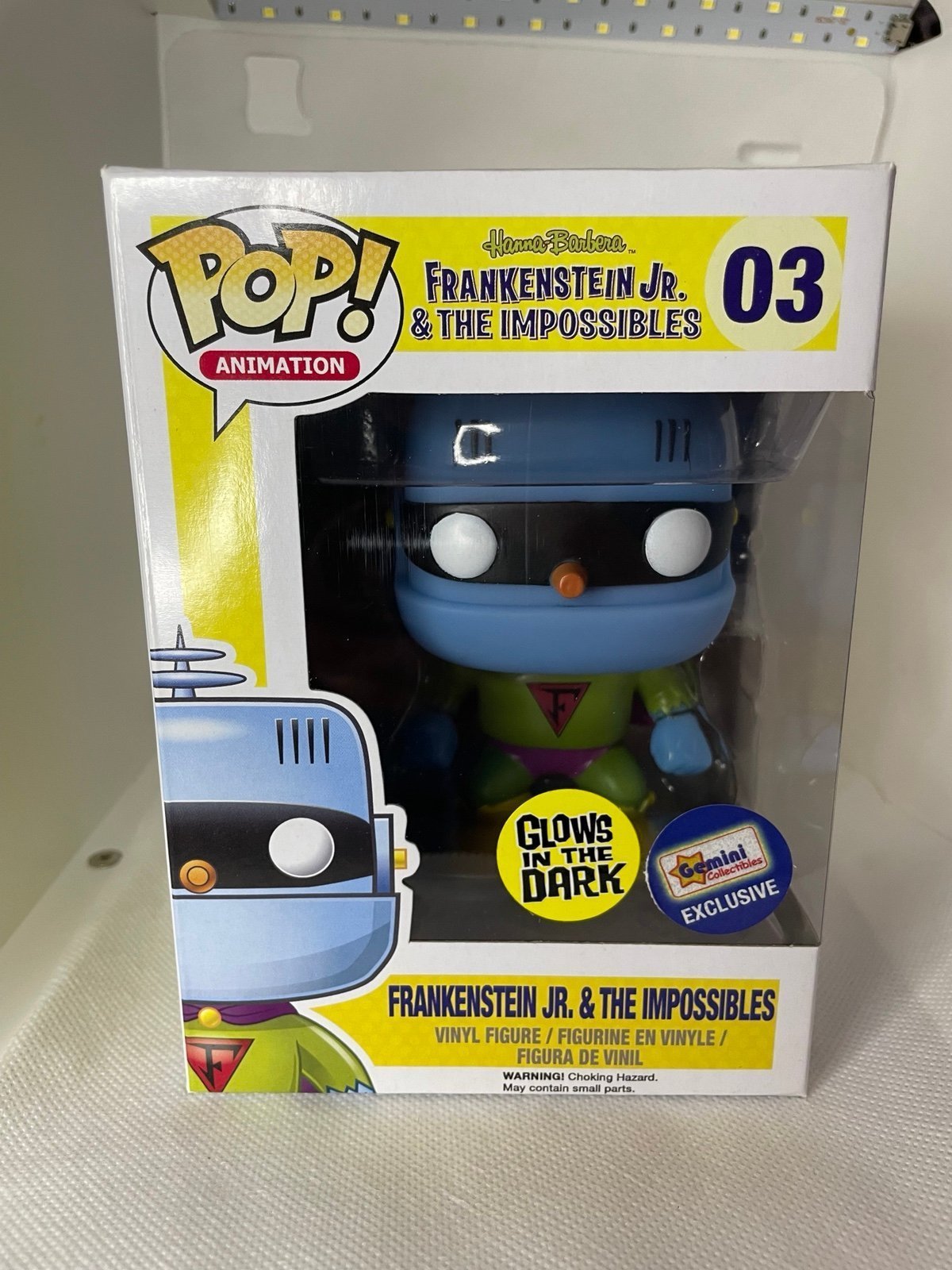 Funko Pop Hanna Barbera Frankenstein Jr & the Impossibles 03 Gemini glow exclusi