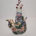 Princess and Frog Enchanted Castle Music Box Candleholder Vtg Blue Sky Clayworks