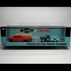 M2 Machines 1973 Chevrolet Cheyenne Super 30 & 1975 GMC Sierra Grande 15 R82