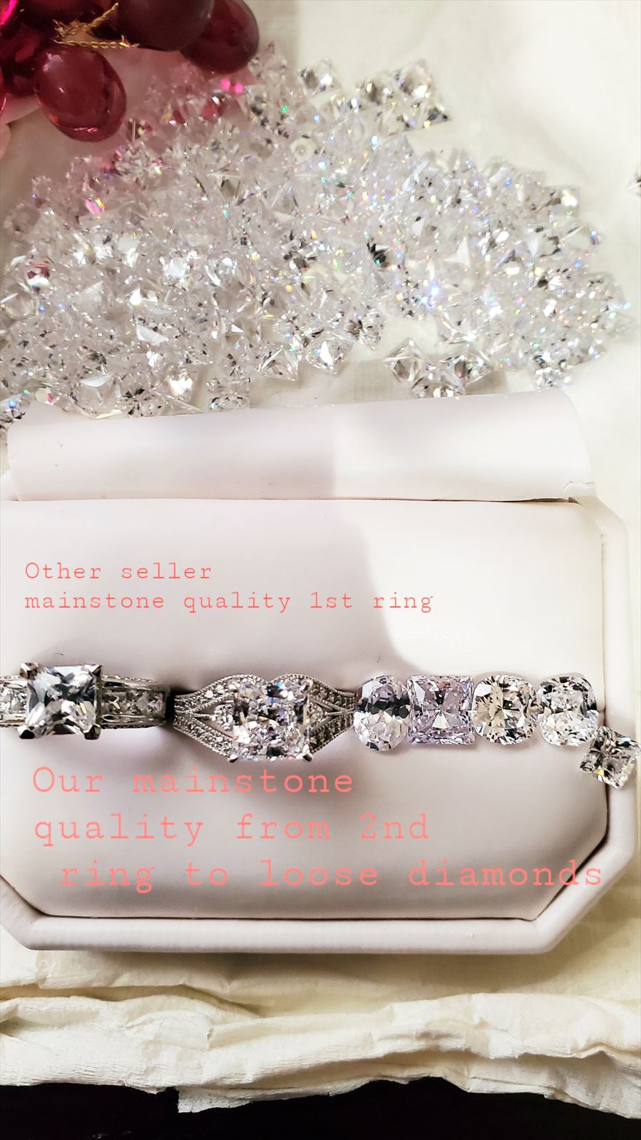GRA Certified Moissanite Diamond 1ctw Earrings #50