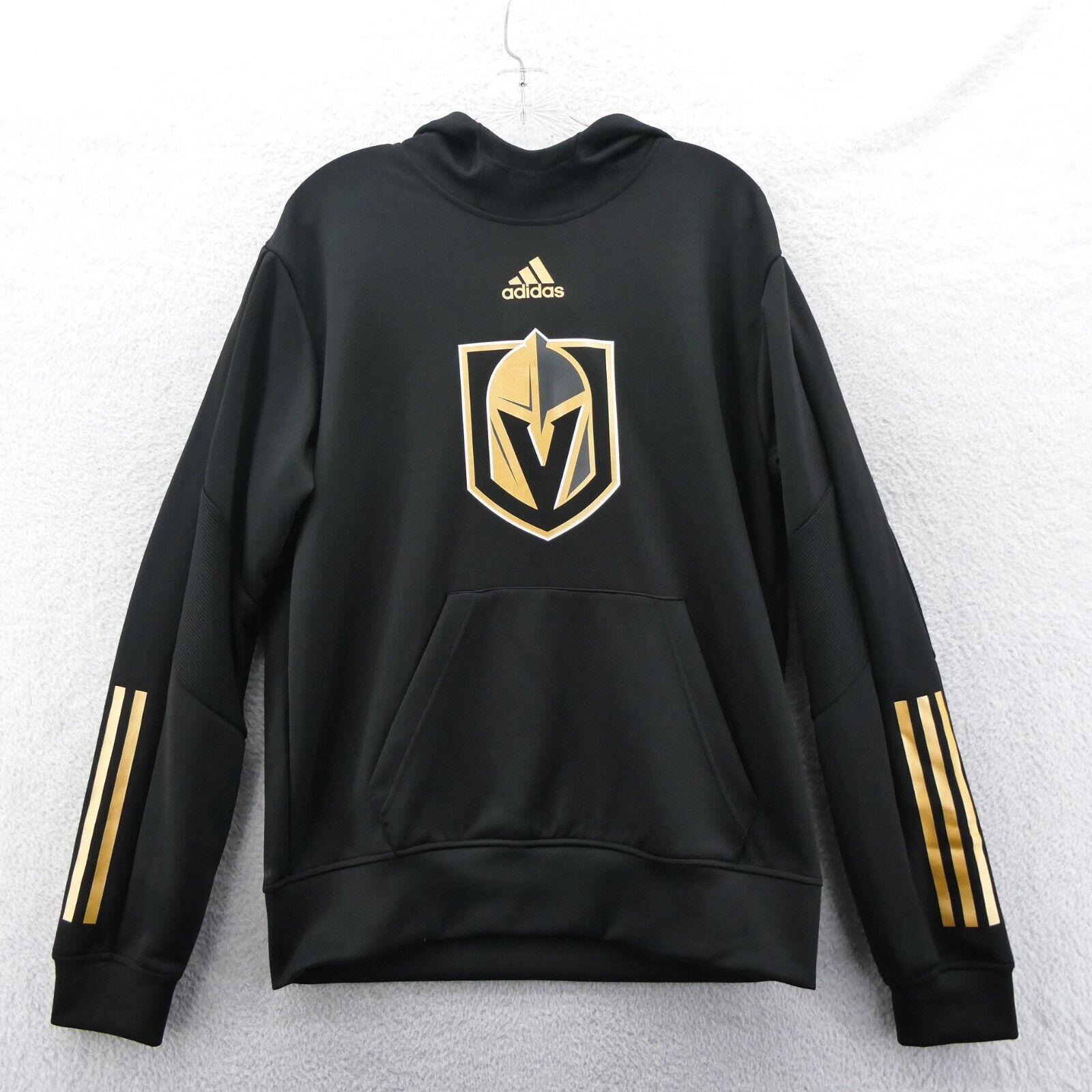 Vegas Golden Knights Hoodie Mens Medium Black Adidas Sweatshirt Hockey NHL New