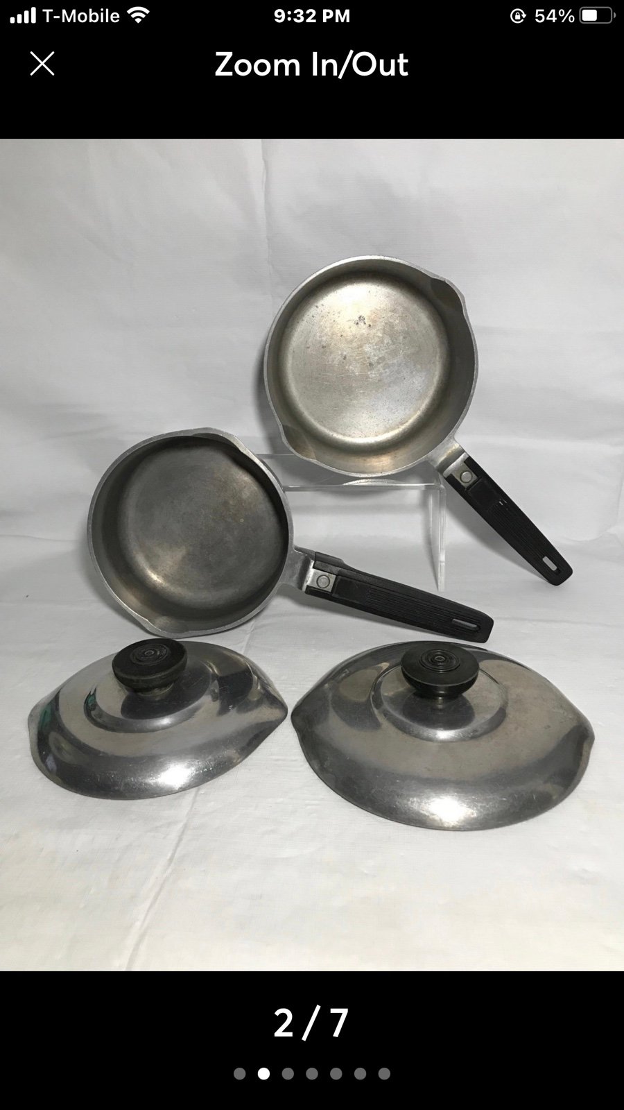 Magnalite 2 Qt & 1 Qt Saucepans & Lids 4 Pieces Total