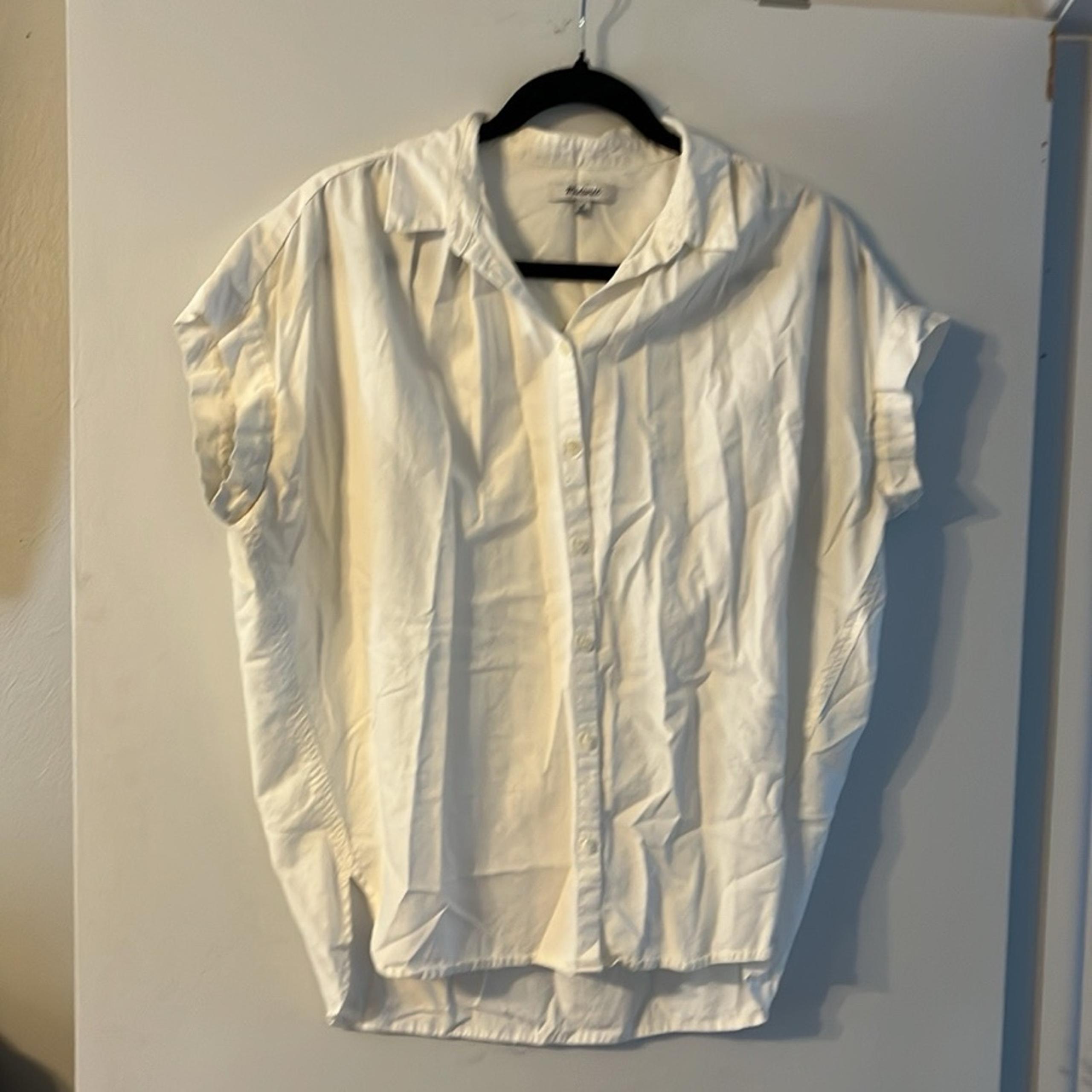 Madewell Central White Button-Up Shirt -M