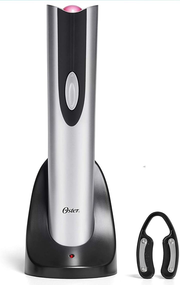 Oster Cordless Electric Wine Bottle Opener with Foil Cutter