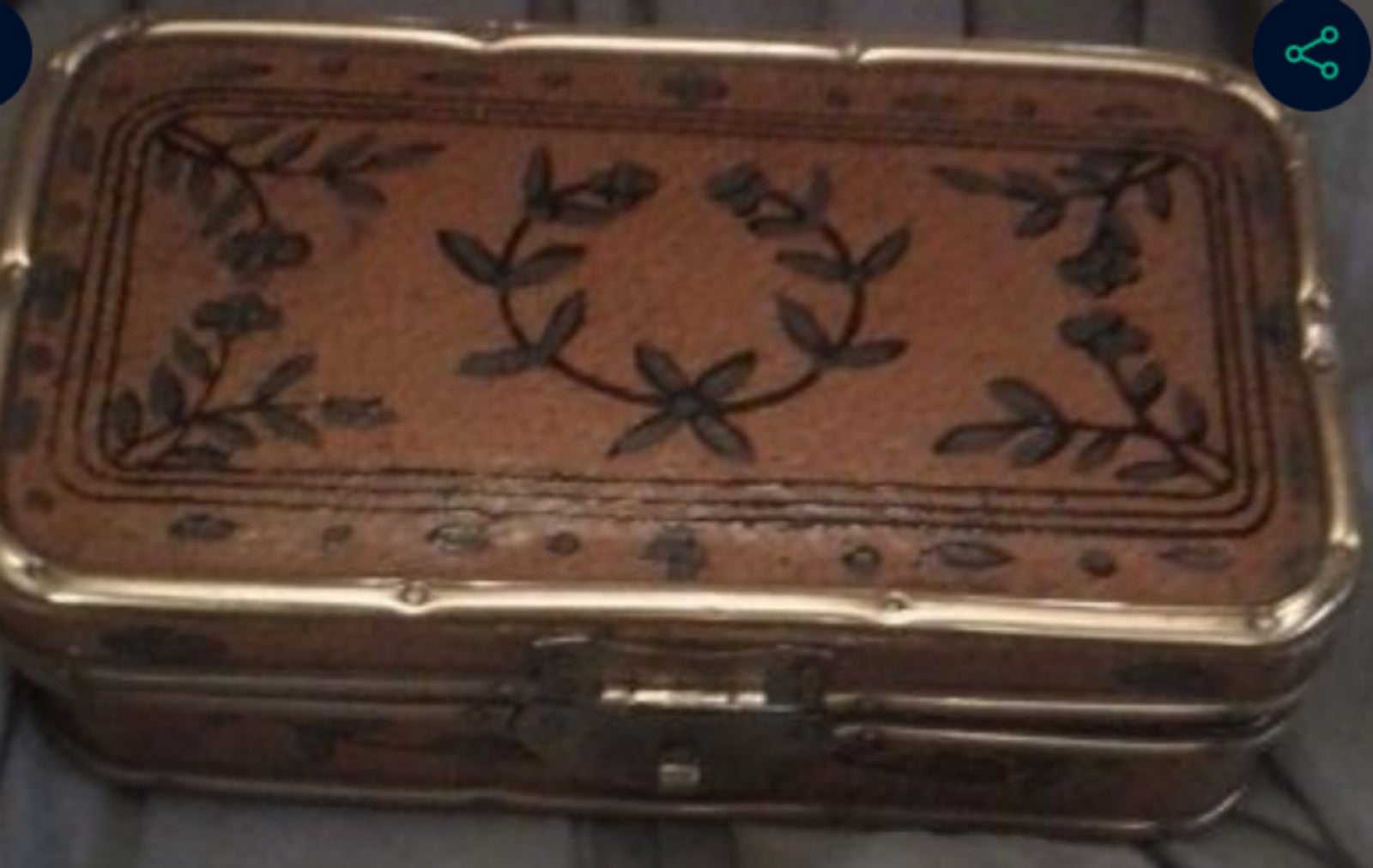 Hand crafted vintage leather box