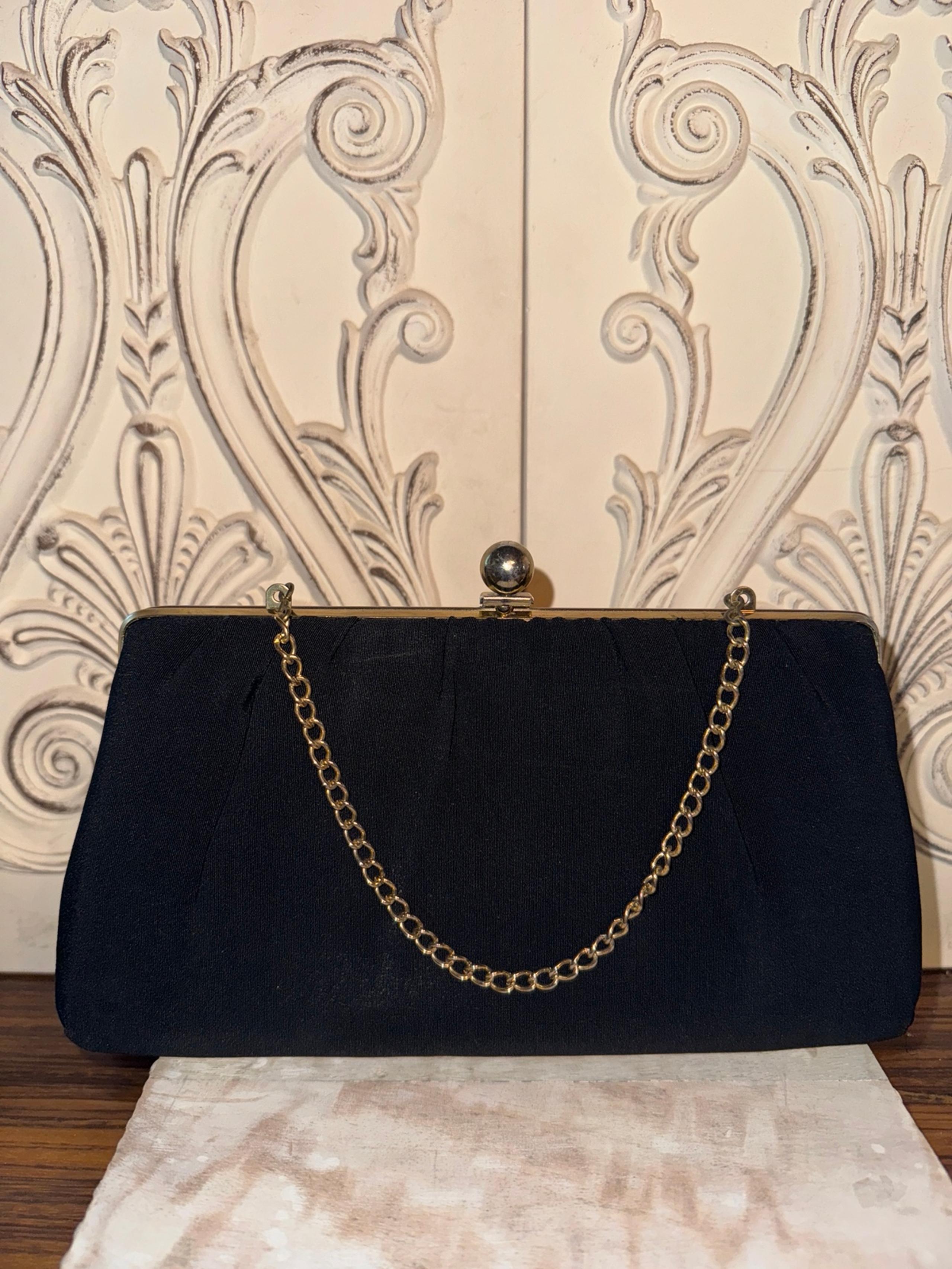 Vintage Black cluch purse