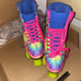 Catching Wind cosmic Tie Dye Roller Skates 9