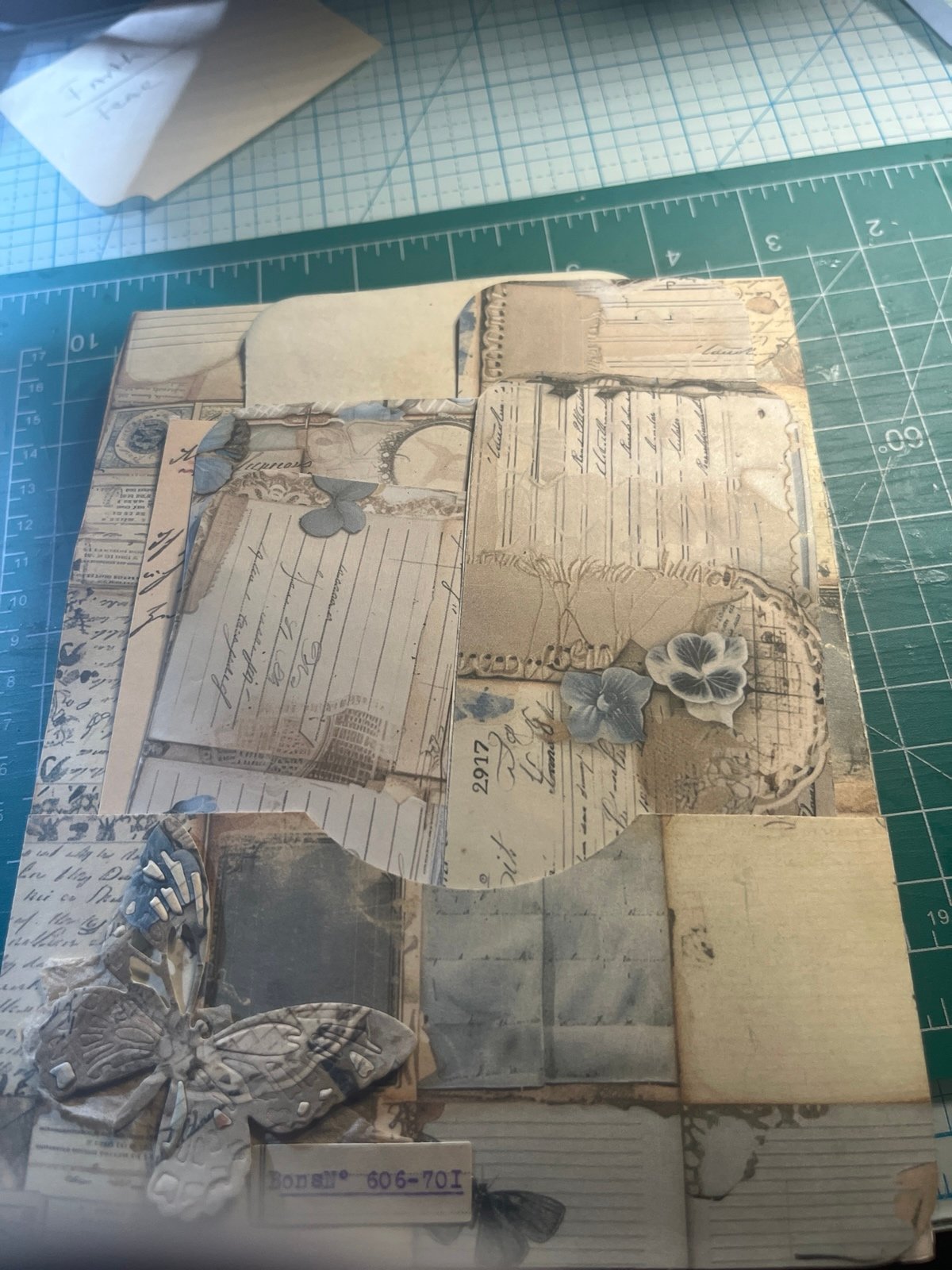 Junk journal folio handmade flips and flaps
