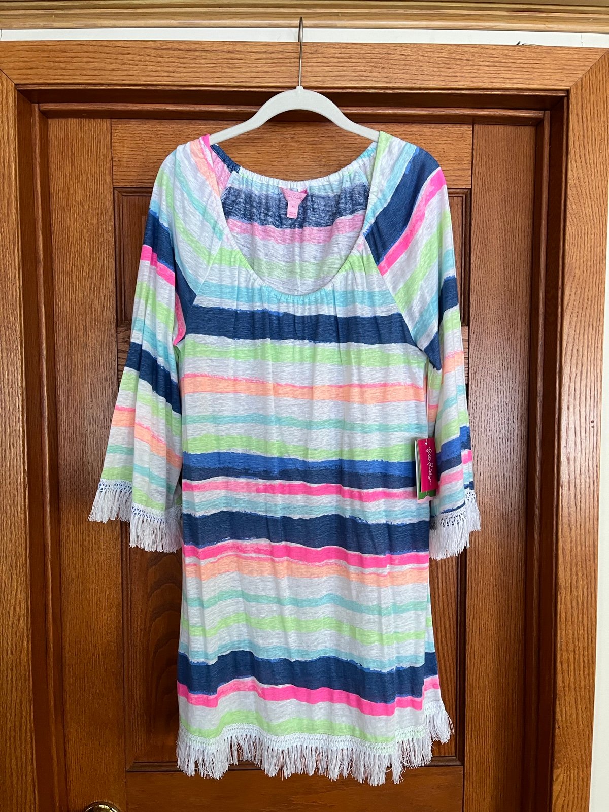 NWT Lilly Pulitzer Getaway Swim Coverup Multi “Cat’s Meow Stripe” Size Medium