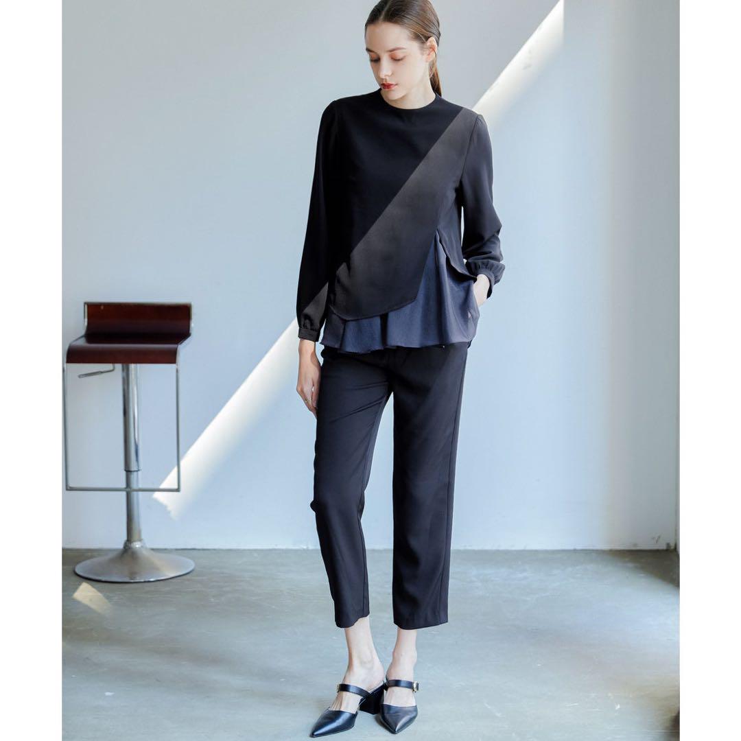 【New】 Blouse and Pants Ceremony Suit 2-Piece Set L