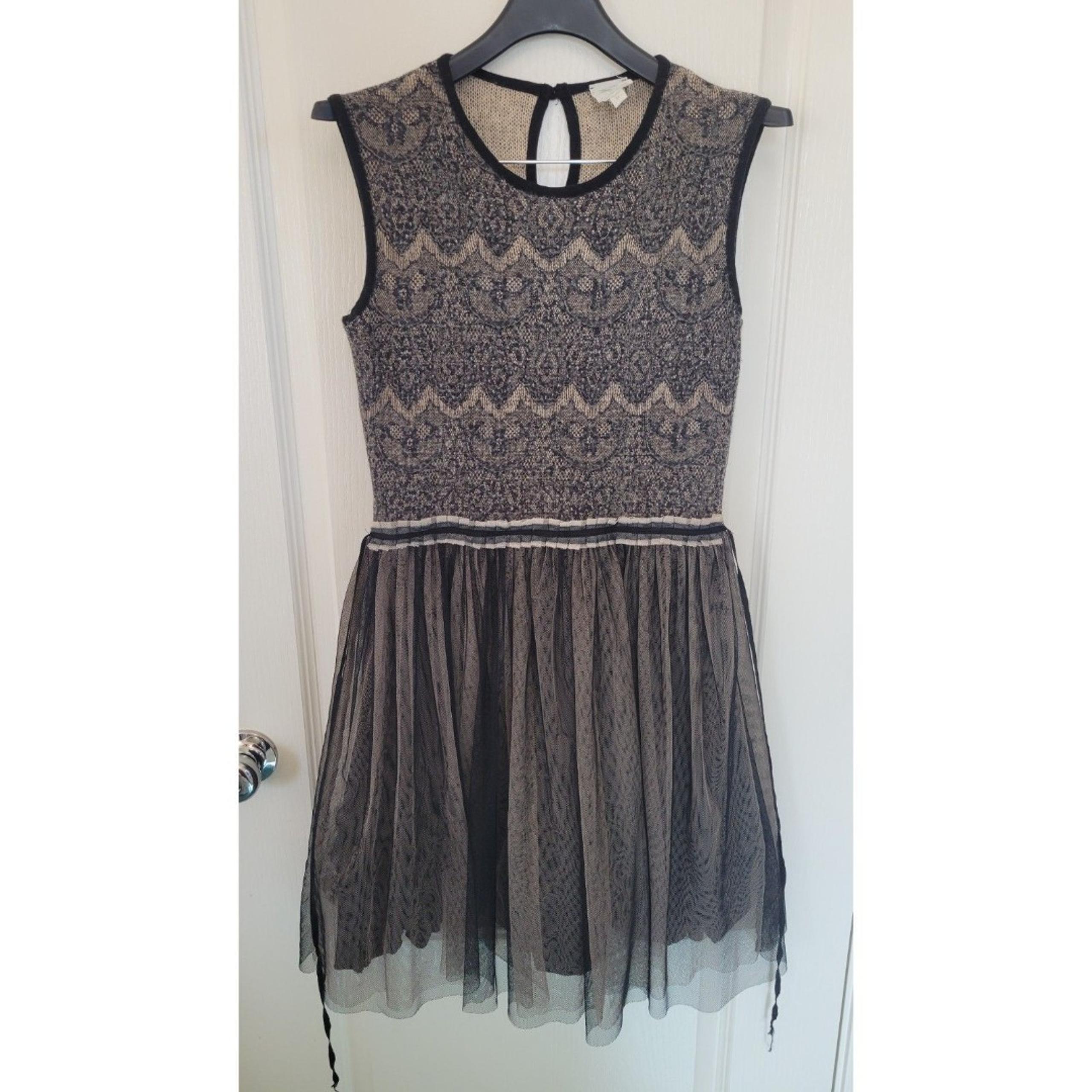 Womens Weston Wear Anthropologie Lace Dress Tulle Sleeveless. Size medium.