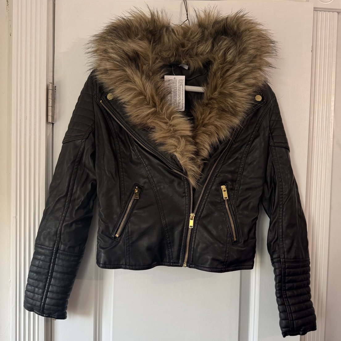 H & M Fur lined Jacket- SZ 2