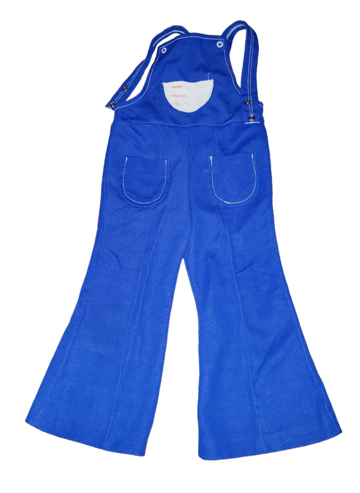 Boys Blue Flare Bell Bottom Overalls 1960 1970 Sz 2 Vintage RARE Made In Canada