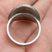 Ring 1980 Aztec Warrior Mexican centavos coin sterling silver band